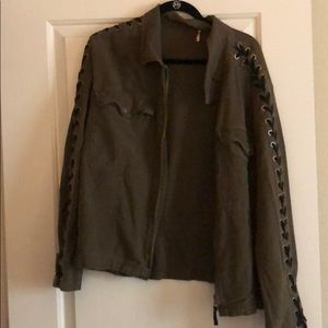 We the free people green jacket